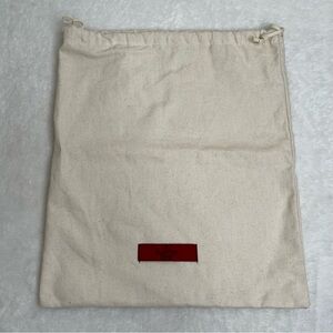 Valentino Garavani Dust Bag Storage Cover Pouch Drawstring Cream